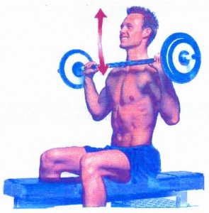 Frontdrücken mit Langhantel