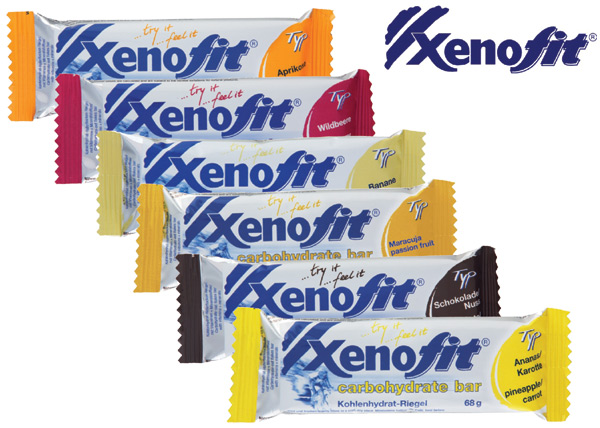Den Carbohydrate Bar von Xenofit gibt es in sechs verschiedenen Geschmacksrichtungen