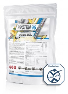 Protein 96 in der Geschmacksrichtung Vanille von FREY Nutrition
